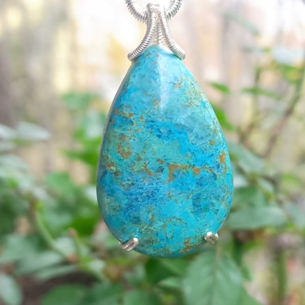 Shutatkite İran Turkuaz Hossanite Garnet Hematit el yapımı kolye